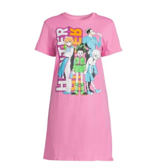 Dresses & Skirts - 3/30 NWT Hunter x Hunter Juniors’ Graphic T-Shirt Dress with Short Sleeves